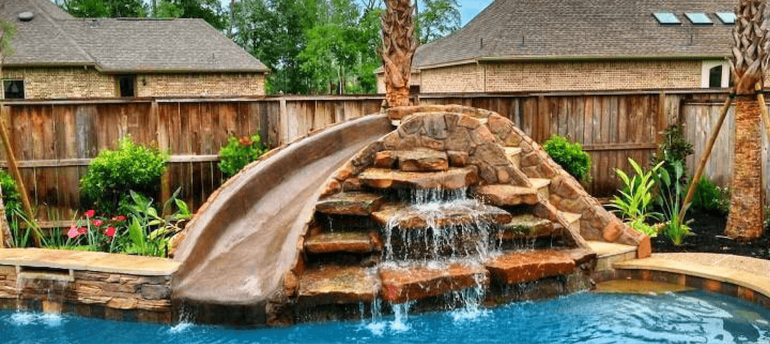 Pool Slides, Water Features